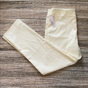 NWT Krazy Larry Size 14 Cream Color Stretch Slacks